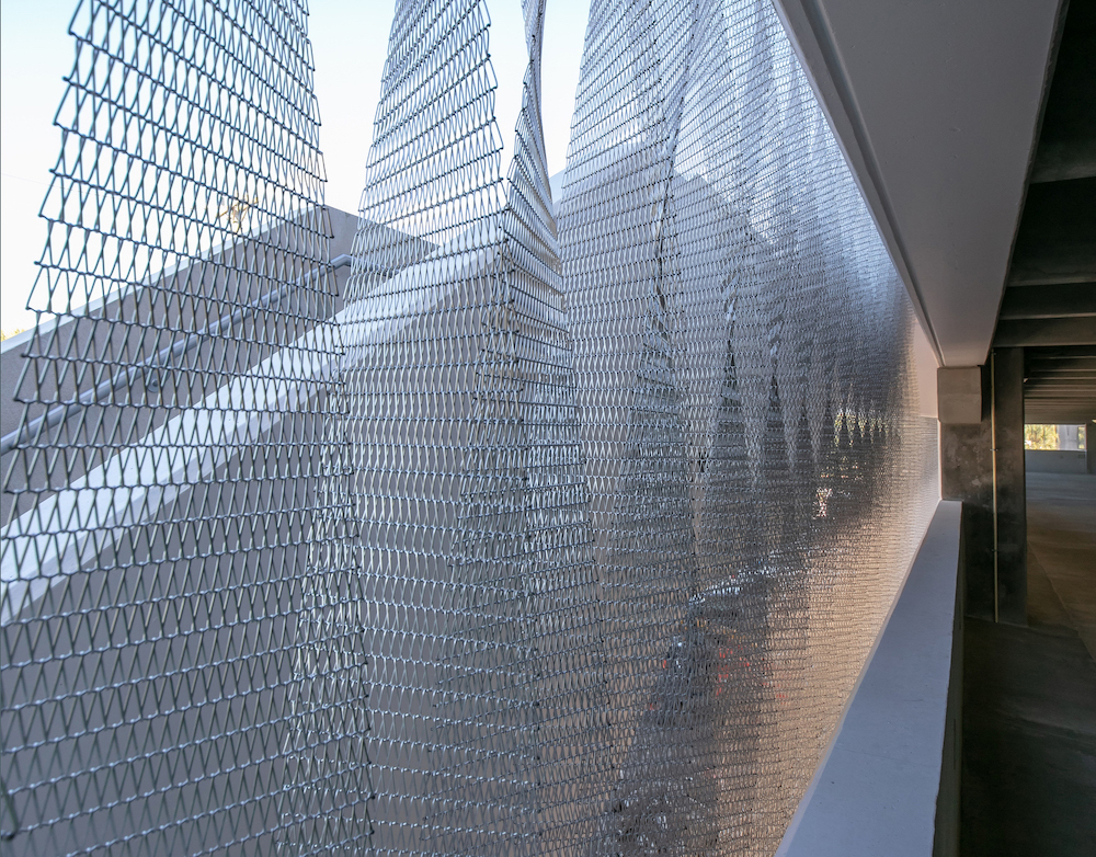 metal mesh facade