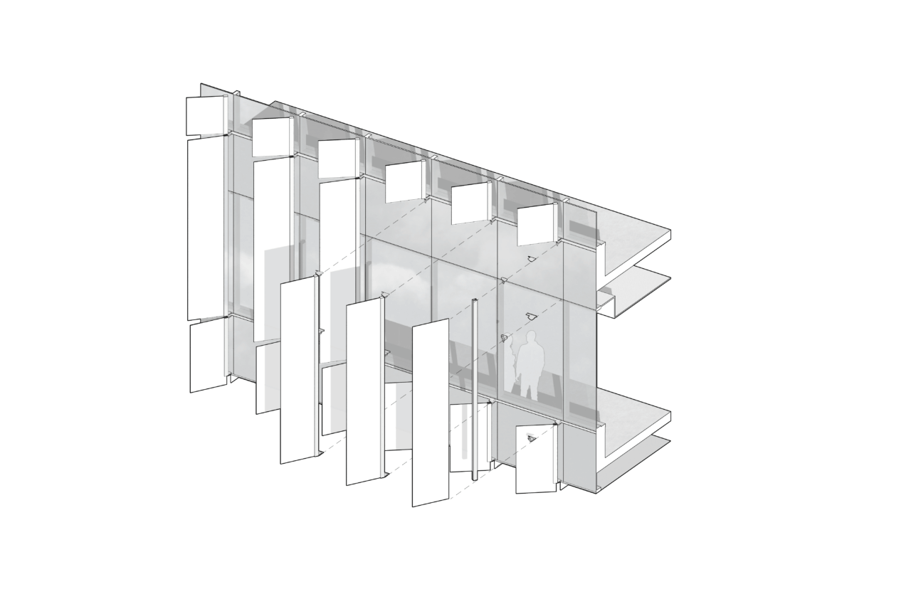 diagram of the glass fins
