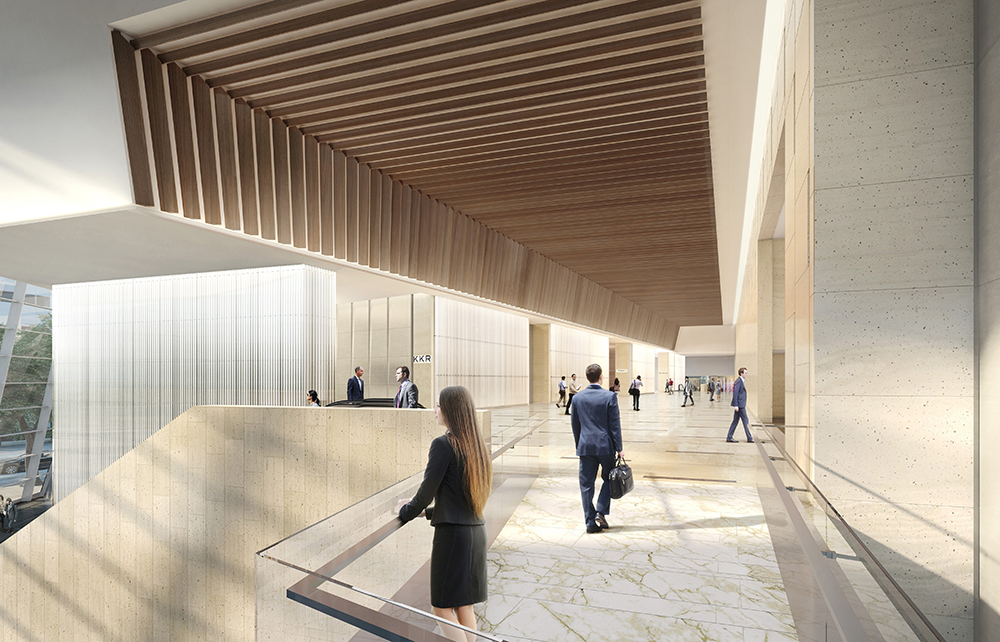 30 Hudson Yards West Lobby, Upper Level - courtesy of Related-Oxford