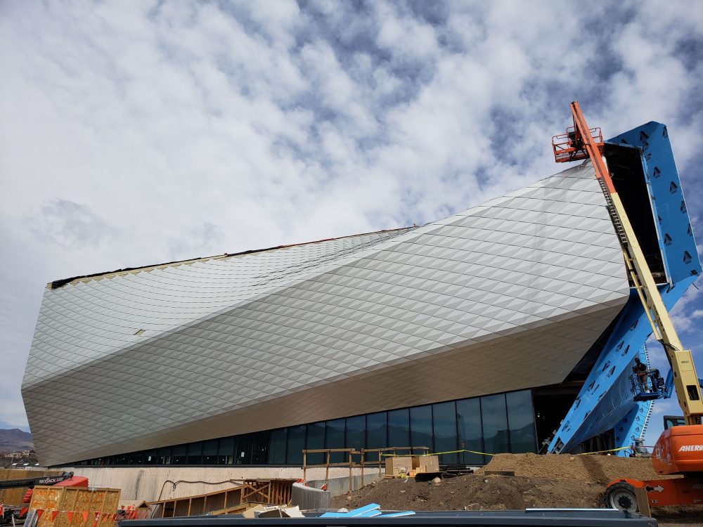 Construction image of the Olympic Museum