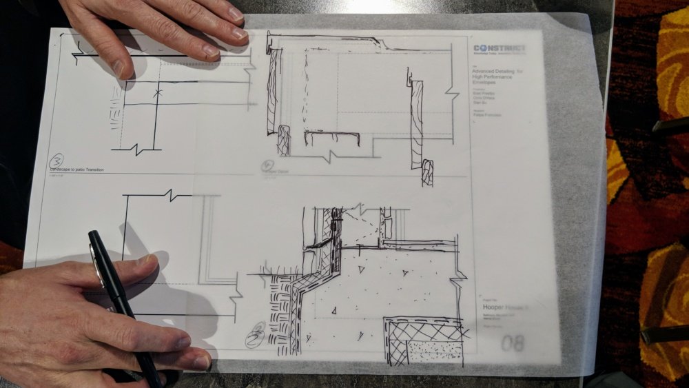 A sketch from the upcoming Facades+ Transitions Detailing Workshop