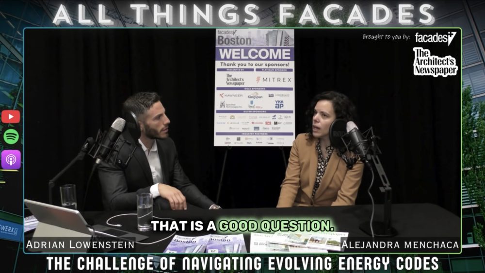 At Facades+ Boston, All Things Facades talks energy codes with Alejandra Menchaca, founding principal of AIRLIT Studio